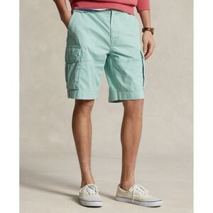 Polo Ralph Lauren Celadon 10.5" Relaxed Fit Twill Cargo Shorts Size 30 NWT